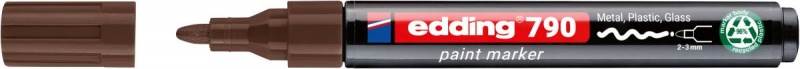 Marker olejowy e-790 EDDING, 2-3mm, brązowy