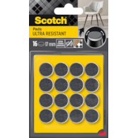 Podkładki Filcowe Scotch Okrągłe 17mm Czar/Białe