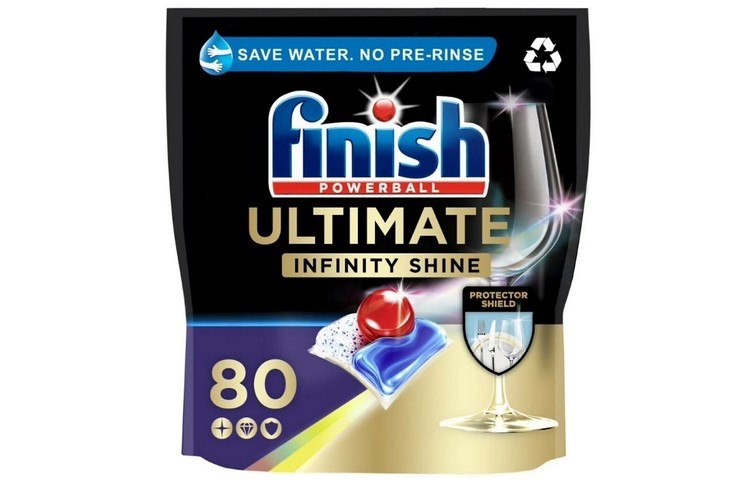 Kapsułki do zmywarki FINISH Ultimate Infinity Shine, 80 szt., lemon, lemon