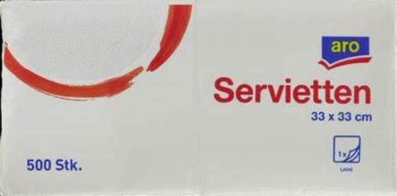 Serwetki gastr  ARO 1W 33X33 500SZT