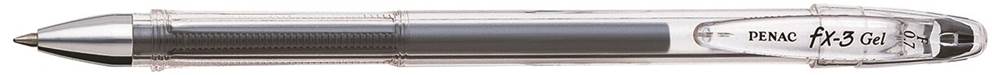 Długopis żelowy PENAC FX3 0,7mm, czarny