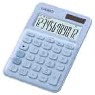 Kalkulator biurowy CASIO MS-20UC-LB-B, 12-cyfrowy, 105x149,5mm, jasnoniebieski