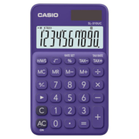 Kalkulator kieszonkowy CASIO SL-310UC-PL-S, 10-cyfrowy, 70x118mm, fiolet