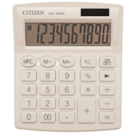 Kalkulator biurowy CITIZEN SDC-810NRWHE, 10-cyfrowy, 127x105mm, biały