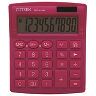 Kalkulator biurowy CITIZEN SDC-810NRPKE, 10-cyfrowy, 127x105mm, różowy