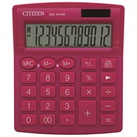 Kalkulator biurowy CITIZEN SDC-812NRPKE, 12-cyfrowy, 127x105mm, różowy