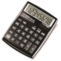 Kalkulator biurowy CITIZEN CDC-80 BKWB, 8-cyfrowy, 135x80mm, czarny