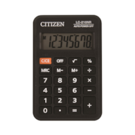 Kalkulator kieszonkowy CITIZEN LC210NR, 8-cyfrowy, 98x64mm, czarny