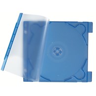Etui na CD, gr. 2,9 mm, przezroczysty -niebieski 10 szt.
