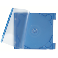 Etui na CD, gr. 2,9 mm, przezroczysty -niebieski 10 szt.