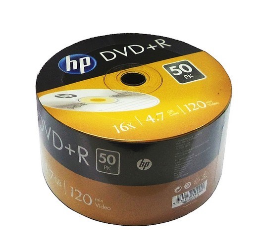 Płyta DVD+R 4 7GB HP op50 białe