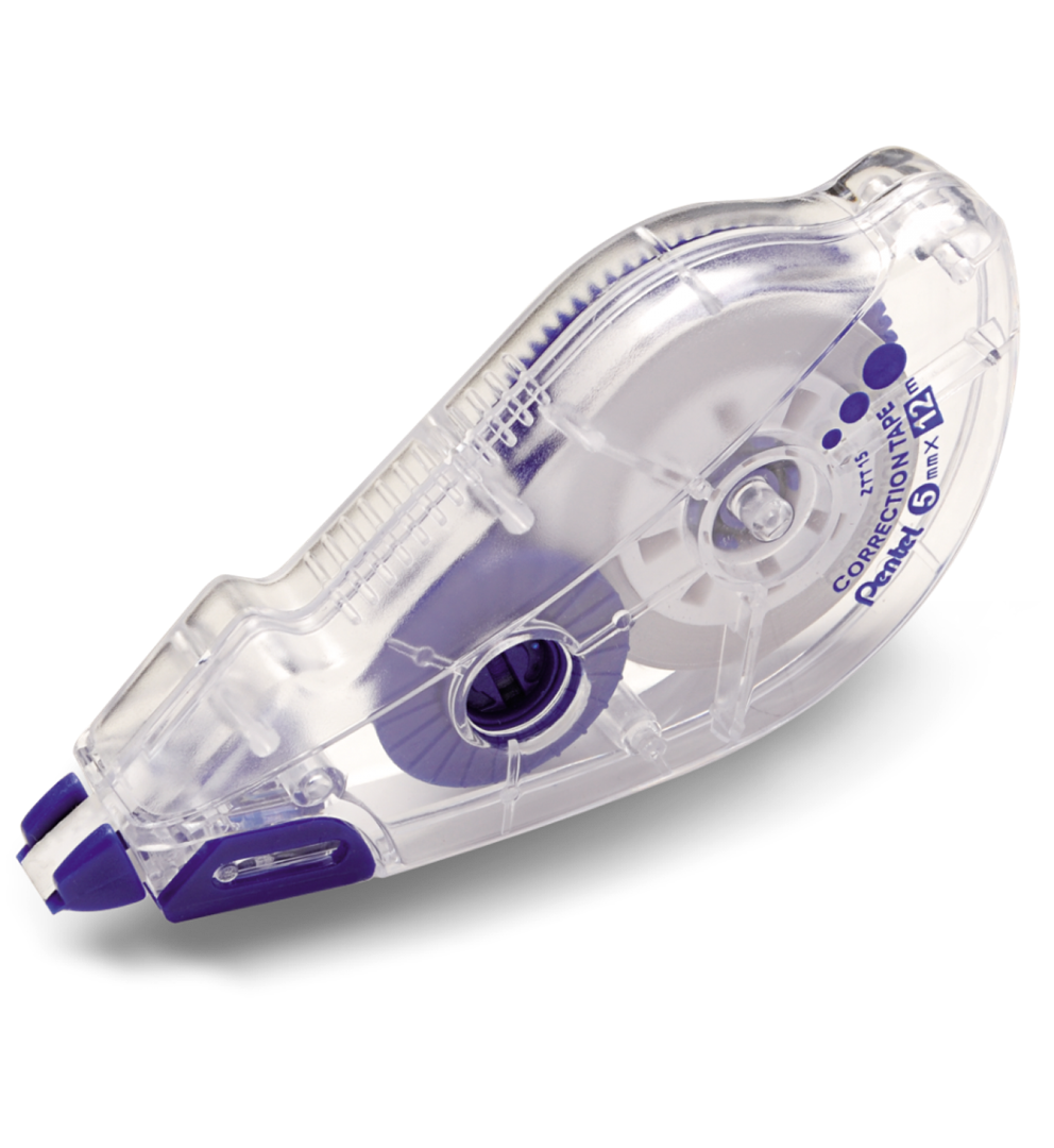 w kasecie,jednorazowy, wymiary taśmy  5mm x 12m      12 m Pentel