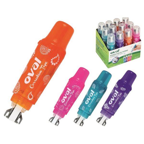 Korektor w taśmie OVAL QHR-506 CLICK biały 5 mm x 6 m