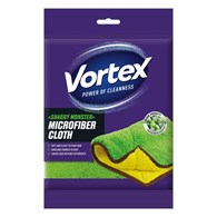 Ściereczka z mikrofibry VORTEX Shaggy Monter, zielono-żółta