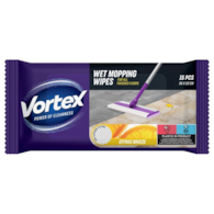 Chusteczki do mopowania podłóg na mokro VORTEX, cytrusowa bryza, 15 szt.