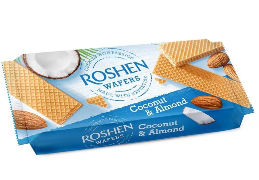 WAFLE 216g kokosowo migdałowe   ROSHEN