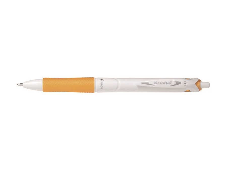 Długopis olejowy PILOT ACROBALL Pure White pomarańczowy