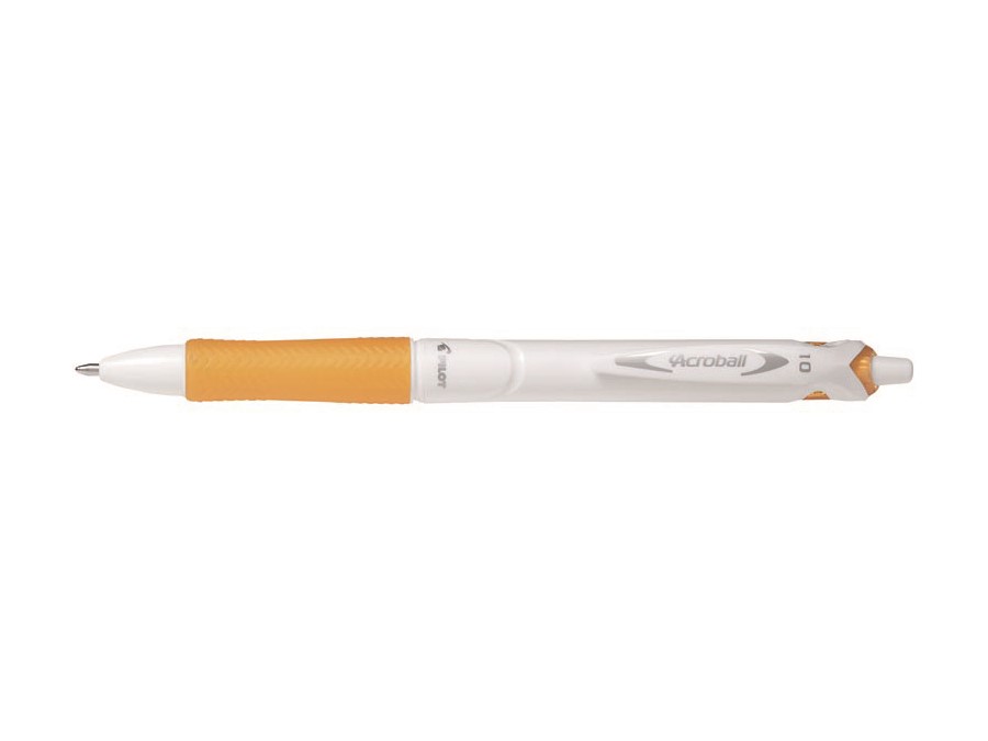 Długopis olejowy PILOT ACROBALL Pure White pomarańczowy