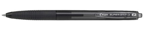 Długopis olejowy PILOT SUPER GRIP G automatyczny czarny
Szerokość linii 0,22 mm