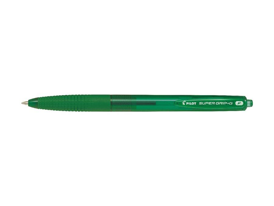 Długopis olejowy PILOT SUPER GRIP G automatyczny zielony