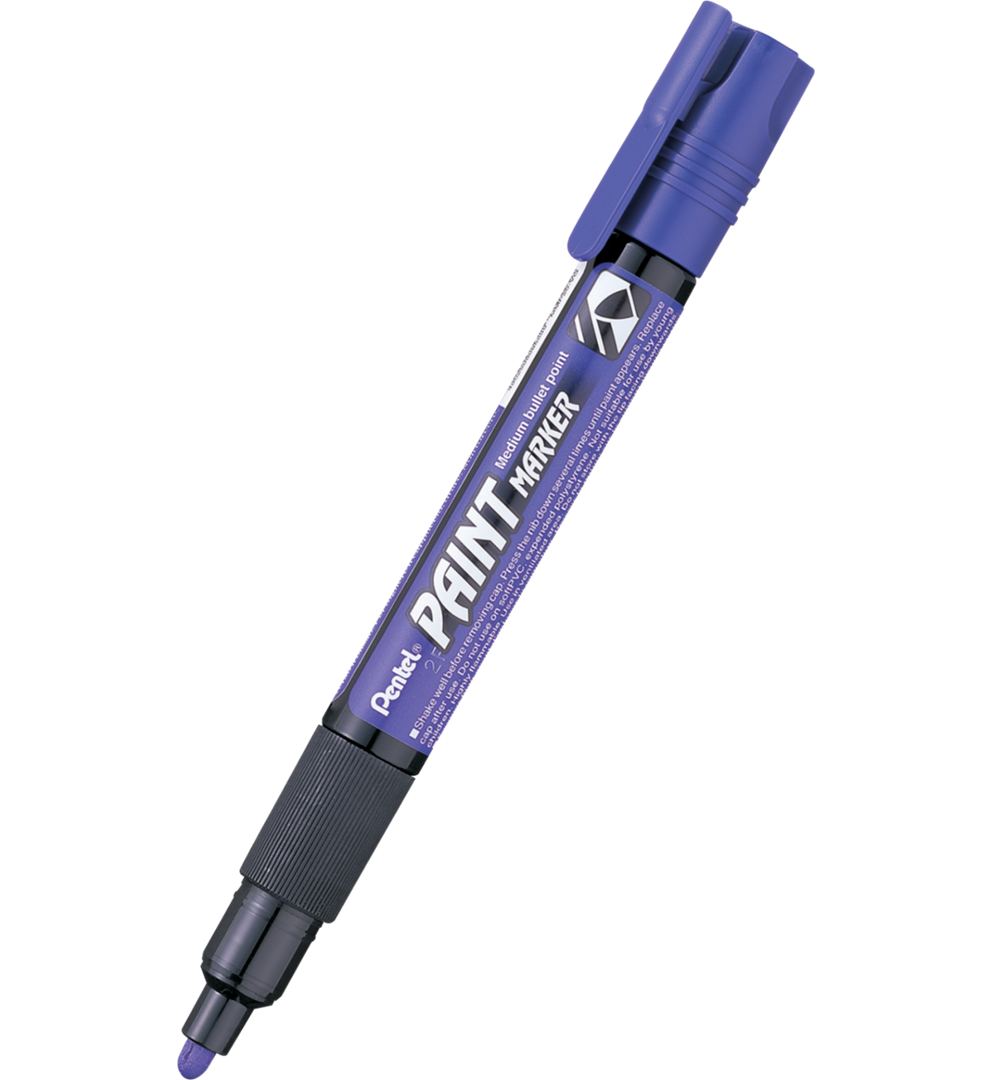 marker olejowy/zdobniczy, na każdą powierzchnię, średnia okrągła  końcówka fioletowy Pentel