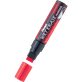 marker kredowy, JUMBO, na gładkie i nieporowate powierzchnie, gruba kwadratowa końcówka czerwony Pentel