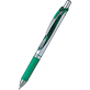 pióro kulkowe z płynnym tuszem żelowym, na wkłady wymienne LR7, system przyciskowy zielony Pentel