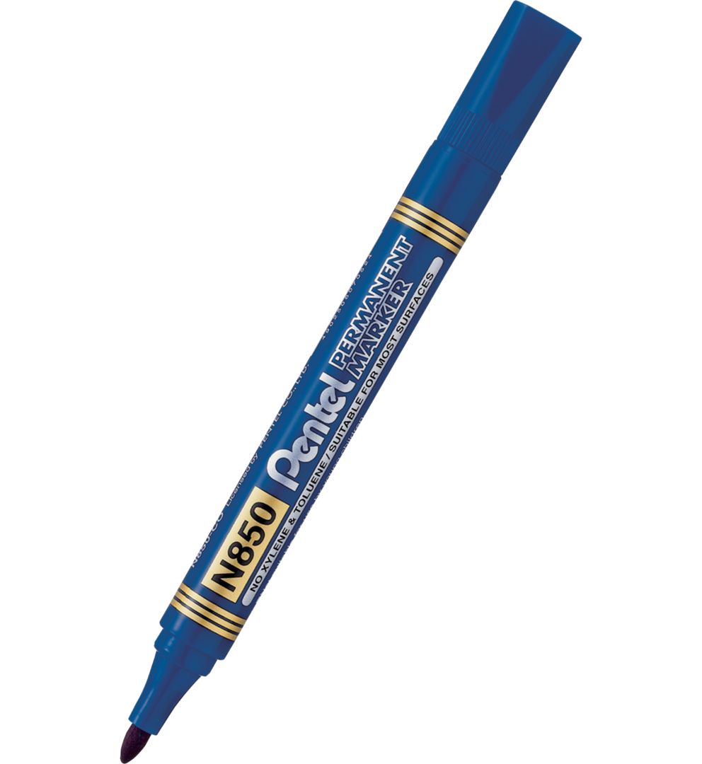 ekonomiczny marker perm. okrągła końcówka niebieski Pentel