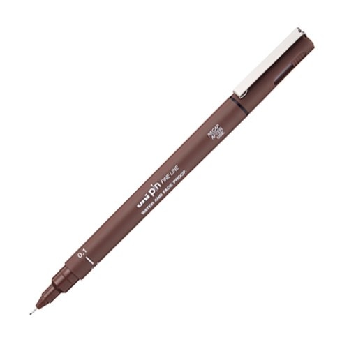 CIENKOPIS KREŚLARSKI PIN-200, PĘDZELEK, SEPIA, UNI