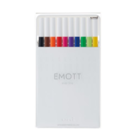 ZESTAW PEM-SY/10C NO.1, 10 SZTUK FLAMASTRÓW EMOTT, UNI