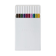 ZESTAW PEM-SY/10C NO.3, 10 SZTUK FLAMASTRÓW EMOTT, UNI