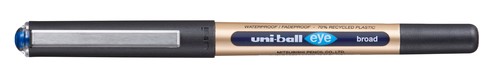 PIÓRO KULKOWE UB-150-10 EKOLOGICZNE, ZŁOTA OBUDOWA, NIEBIESKI WKŁAD, UNI