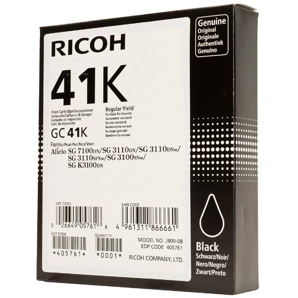 Tusz Ricoh do Aficio SG 3110DN/3110DNW GC 41K | 2 500 str. | black