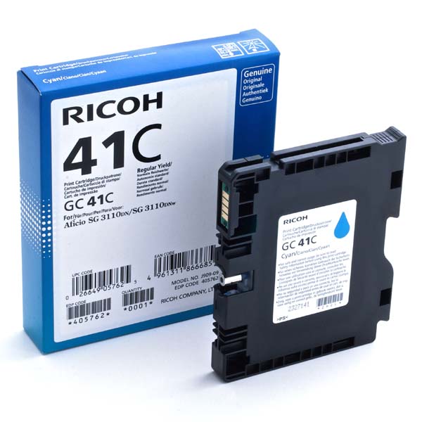 Tusz Ricoh do Aficio SG 3110DN/3110DNW GC 41C | 2 200 str. | cyan