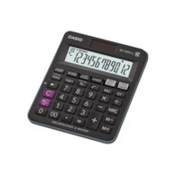 Kalkulator biurowy CASIO MJ-120D PLUS, 12-cyfrowy, 126,5x148mm, czarny