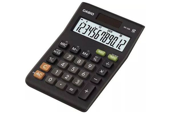 Kalkulator biurowy CASIO MS-20B-S, 12-cyfrowy 103x147mm, czarny