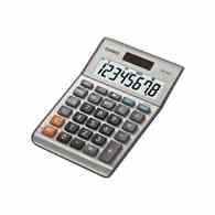 Kalkulator biurowy CASIO MS-80B-S, 8-cyfrowy, 103x147mm, szary