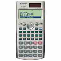 Kalkulator finansowy CASIO FC-200V-S, 4-liniowy wyświetlacz, 80x161mm, szary