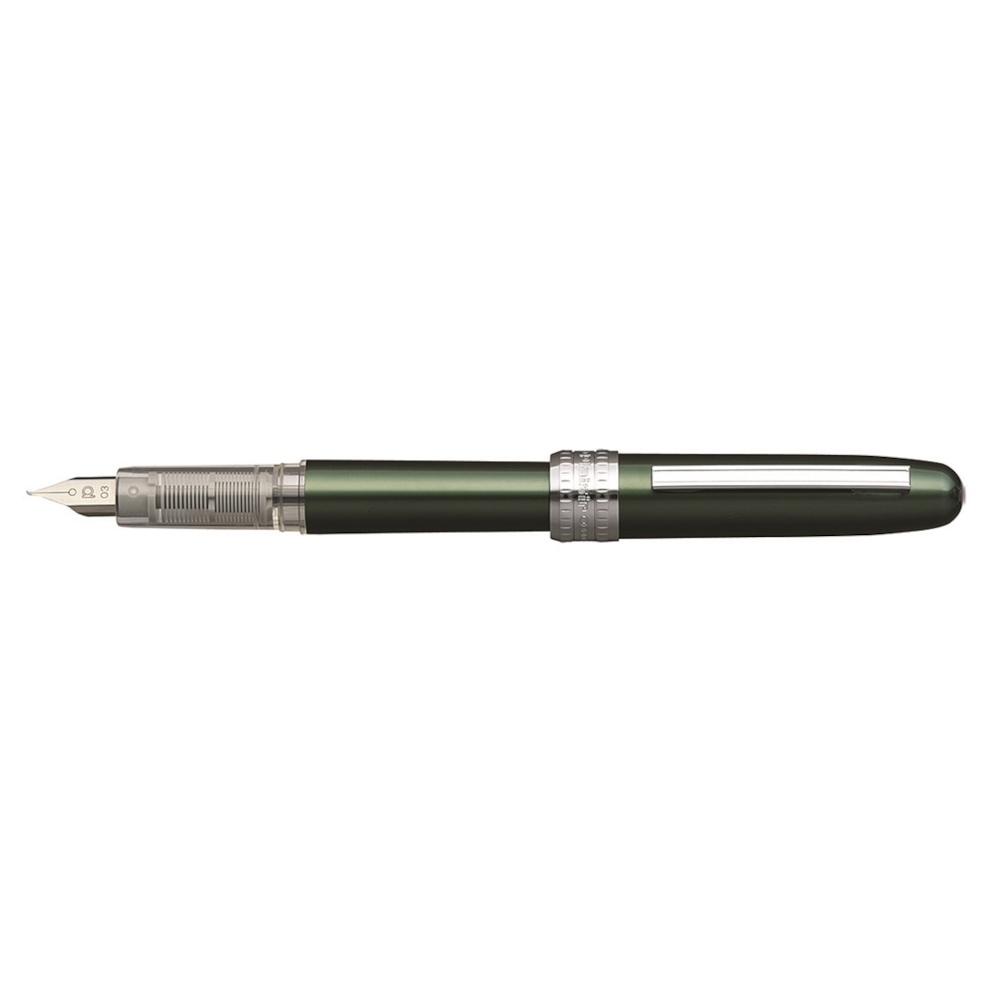 Pióro wieczne Platinum Plaisir Green, F, zielone