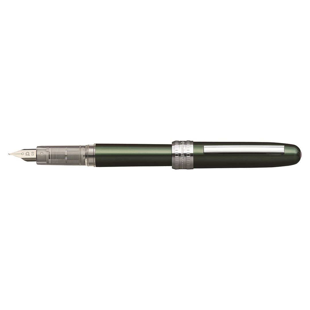 Pióro wieczne Platinum Plaisir Green, F, zielone