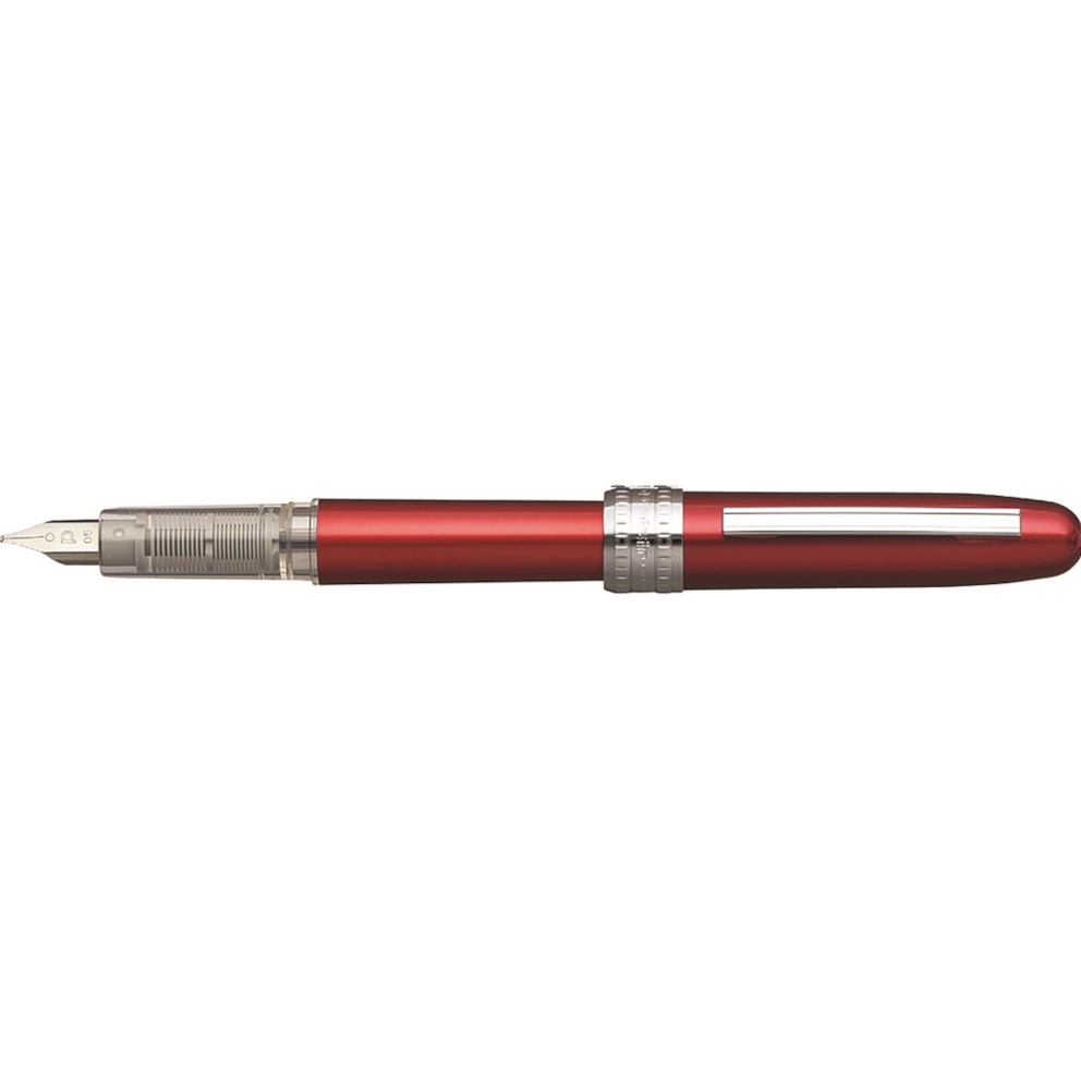 Pióro wieczne Platinum Plaisir Red, F, czerwone