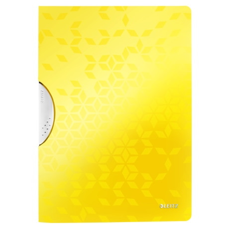 Skoroszyt z klipsem Leitz WOW, żółty