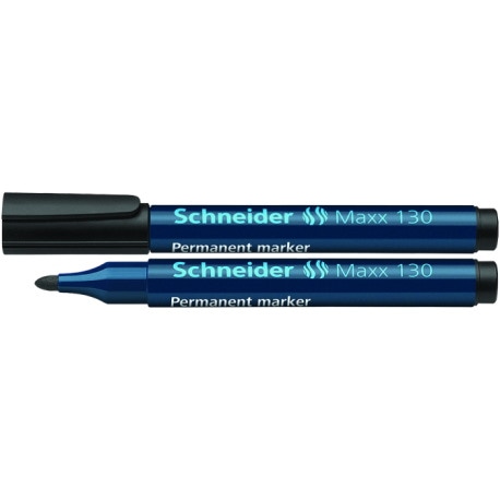Marker permanentny SCHNEIDER Maxx 130, okrągły, 1-3 mm, czarny