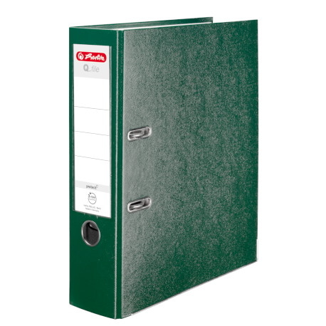 SEGREGATOR DŹWIGNIOWY HERLITZ Q.FILE A4 8CM ZIELONY