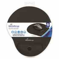 Podkładka pod myszkę i nadgarstek MEDIARANGE, żelowa, czarna