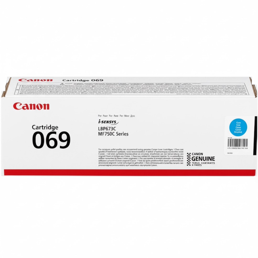 Canon oryginalny toner 069BK,cyan, 2100s, 5094C002, Canon MF752Cdw, 754Cdw, LBP673Cdw, O
