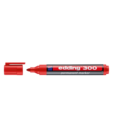 Marker permanentny A8 e-300 EDDING, czerwony
