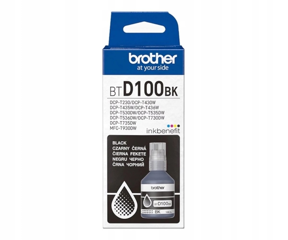 Tusz BROTHER BTD100BK black