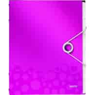 Teczka segregująca 12 przekładek PP Leitz WOW, różowy