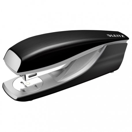 Zszywacz średni metalowy Leitz Style, czarny, 10 lat gwarancji, 30 kartek